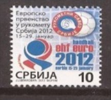 2012 X SERBIA SRBIJA SPORT EUROPA European Handball Championship  PALLAMANO  NEVER HINGED - Handball