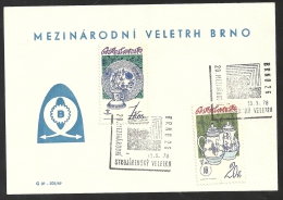 CSSR Ceskoslovensko1977 13.9.78 Sonderstempel Brno 26 20. Mezinarodni Veletrh Michel Nr.n 2381, 2385 - Briefe U. Dokumente