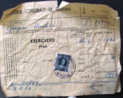 1966 Marca Da Bollo £ 4 Molise Bollo ESATTORIA E TESORERIA COMUNALE Gildone Campobasso Fiscale Italia - Fiscali