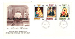 Premier Jour D´ Emission, FDC: Nouvelles Hebrides, Port Vila, Christmas, Noel, 1977, 08-12-77 (13-2975) - FDC