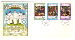 Premier Jour D´ Emission, FDC: Nouvelles Hebrides, Port Vila, Christmas, Noel, 1976, 08-11-76 (13-2976) - FDC