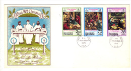 Premier Jour D´ Emission, FDC: Nouvelles Hebrides, Vila, Christmas, Noel, 1976, 08-11-76 (13-2977) - FDC