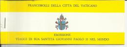 VATICANO VATIKAN VATICAN (1981)1982 VIAGGI PAPA GIOVANNI PAOLO II LIBRETTO POPE JOHN PAUL VISIT BOOKLET NUOVO UNUSED MNH - Libretti