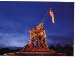 (123) USA - Marine Corps Memorial - Iwo Jima At Night - Monumenti Ai Caduti