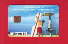 273 - Telecarte Publique Le Requin 98 Cabine Telephonique Surf Planche (F777A) - 1998