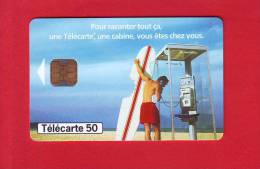 274 - Telecarte Publique Le Requin 98 Cabine Telephonique Surf Planche (F777A) - 1998