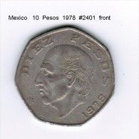MEXICO    10  PESOS  1978  (KM # 477.2) - Messico