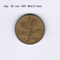 ITALY    20  LIRE  1957 (KM # 97.1) - 20 Liras