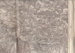 C1082 - ANTICA CARTINA - CARTA TOPOGRAFICA PER USO MILITARE - F.:90-91  DEMONTE - BOVES - Topographical Maps