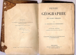 Petite Géographie Des écoles Primaires Par Un Inspecteur De L'enseignement (Belgique) - 6-12 Años