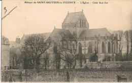 SAINT SAUVEUR LE VICOMTE  Abbaye : Eglise Coté Sud-est - Saint Sauveur Le Vicomte