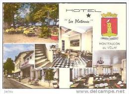 HOTEL "LES PLATANES" MONTFAUCON EN VELAY G.VACHON PROPRIET.CHEF DE CUISINE MULTI VUE REF 12580 - Montfaucon En Velay