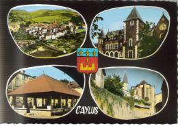 CPSM CAYLUS (Tarn Et Garonne) - 4 Vues - Caylus