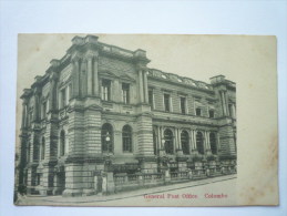 CEYLON  :  General  POST  OFFICE  ,  COLOMBO. - Sri Lanka (Ceylon)