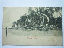 CEYLON  :  FISHING  CANOES - Sri Lanka (Ceylon)