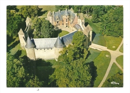 Cp, 18, Ainay-le-Vieux, Vue Générale Aérienne, Le Château - Ainay-le-Vieil