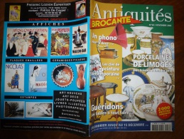 N° 58 De Novembre  2002  ANTIQUITES-BROCANTE : Porcelaine De Limoges; Les Phonos ; Les Guéridons....etc.. - Verzamelaars