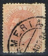 Sello 15 Cts Alfonso XII, Fechador ALMERIA, Num 210 º - Used Stamps