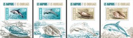 Niger. 2013 Dolphins And Shells 4 Deluxe Souvenir Sheets. (403d) - Dolphins