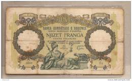 Albania Occupazione Italiana - Banconota Circolata Da 20 Franchi - RARA - Albania