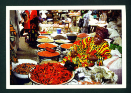 TOGO - Food Market Scene Postcard Mailed To The UK As Scans - Togo