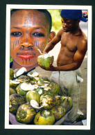 TOGO - Coconut Vendor/Child With Tribal Markings Postcard Mailed To The UK As Scans - Togo