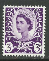 Wales GB 1967 QE2 3d Lilac Umm SG W 7. ( J763 ) - Wales