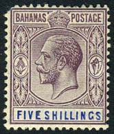 Bahamas #83 Mint Hinged 5sh George V From 1924 - 1859-1963 Kronenkolonie