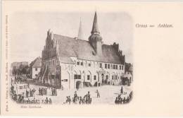 Gruss Aus ANKLAM Altes Rathaus Belebt Ungeteilte Rückseite, Also Um 1905 Oder Früher Ungelaufen TOP-Erhaltung - Anklam