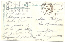 LPU13/B - LEVANT CPA OBL. TRESOR ET POSTES SECTEUR 610 12/12/1922 - Storia Postale