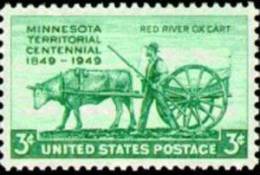 USA 1949 Scott 981, Minnesota Territory Issue, MNH (**) - Nuovi