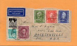 Germany Cover Mailed To USA - Lettres & Documents