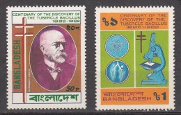 BANGLADESH, 1983, TB Bacillus Centenary, 2v Set, Very Fine Condition,, MNH, (**) - Bangladesh