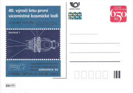 Czech Republic 2004 - 40 Years Anniversary Of The Flight Of Spacecraft, Special Postal Stationery, MNH - Postkaarten