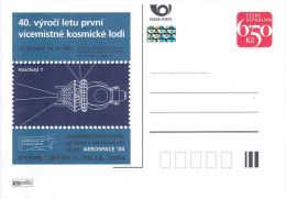 Czech Republic 2004 - 40 Years Anniversary Of The Flight Of Spacecraft, Special Postal Stationery, MNH - Postcards