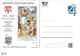 Czech Republic 1998 - 125. Years Of Birth Painter Max Svabinsky, Special Postal Stationery, MNH - Cartes Postales