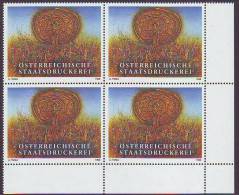 1150u: Austria Tuma- Maschinenprobe Essay Staatsdruckerei Bloc Of 4 ** - Plaatfouten & Curiosa