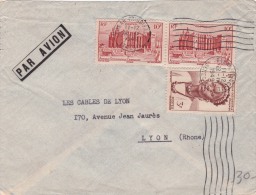 00486 Carta De Dakar Principal Senegal A Lyon (Rhone) 1949 - Lettres & Documents