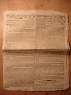 JOURNAL DU SOIR Du 22 MAI 1798 - LOUPS - INSURRECTION PRISON GRADE FORCE - FOLIE DEMENCE PRISES DANS LA MARINE Loup Wolf - Zeitungen - Vor 1800