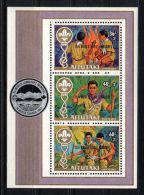 Aitutaki - 1983 Scouts Overprint Block MNH__(TH-2460) - Aitutaki