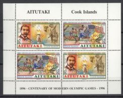 Aitutaki - 1996 Atlanta Kleinbogen MNH__(TH-13037) - Aitutaki