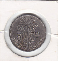 Congo-Belge 50 Centimes Cu-Ni Albert I 1925 - 1910-1934: Alberto I