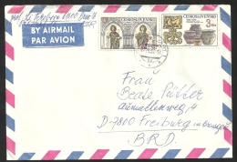 CSSR Ceskoslovensko 1982 Airmail Brief Nach Deutschland Mit Michel Nr. 2672, 2674 Y&T N° 2492 2494 Scott 2416 2418 - Covers & Documents