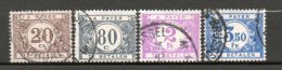 BELGIQUE Taxe 1922 N°34-42-47-78 - Briefmarken