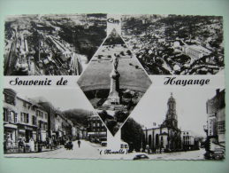 CPSM 57 Hayange - L'Eglise Et Le Bourg Multivues - Vue Générale Aérienne  à Voir ! - Hayange