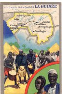 Afrique Noire  Guinée    Carte Géographique  Editions Du Lion Noir  (voir Scan) - Guinea