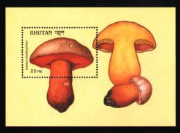 Bhutan - 1989 Mushrooms Block (4) MNH__(THB-1533) - Bhutan