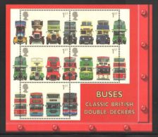 Great Britain - 2001 Buses Block MNH__(THB-2685) - Blocks & Miniature Sheets