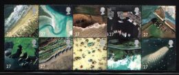 Great Britain - 2002 Coastal Landscapes Block Of Ten MNH__(THB-2810) - Unused Stamps