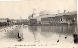 CASTELNAU RIVIERE BASSE LA GALOPE ECOLE ET CLOCHER - Castelnau Riviere Basse